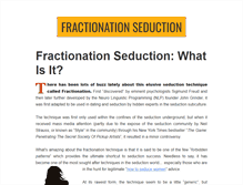 Tablet Screenshot of fractionationseduction.net